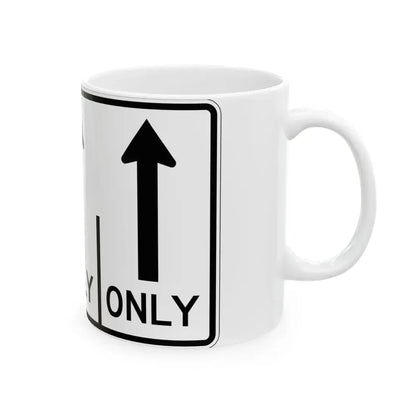 MUTCD-OH R3-H8ca (Ohio) (Road Sign) White Coffee Mug - Go Mug Yourself