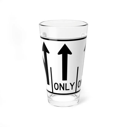 MUTCD-OH R3-H8caa (Ohio) (Road Sign) Pint Glass 16oz 16oz - Go Mug Yourself