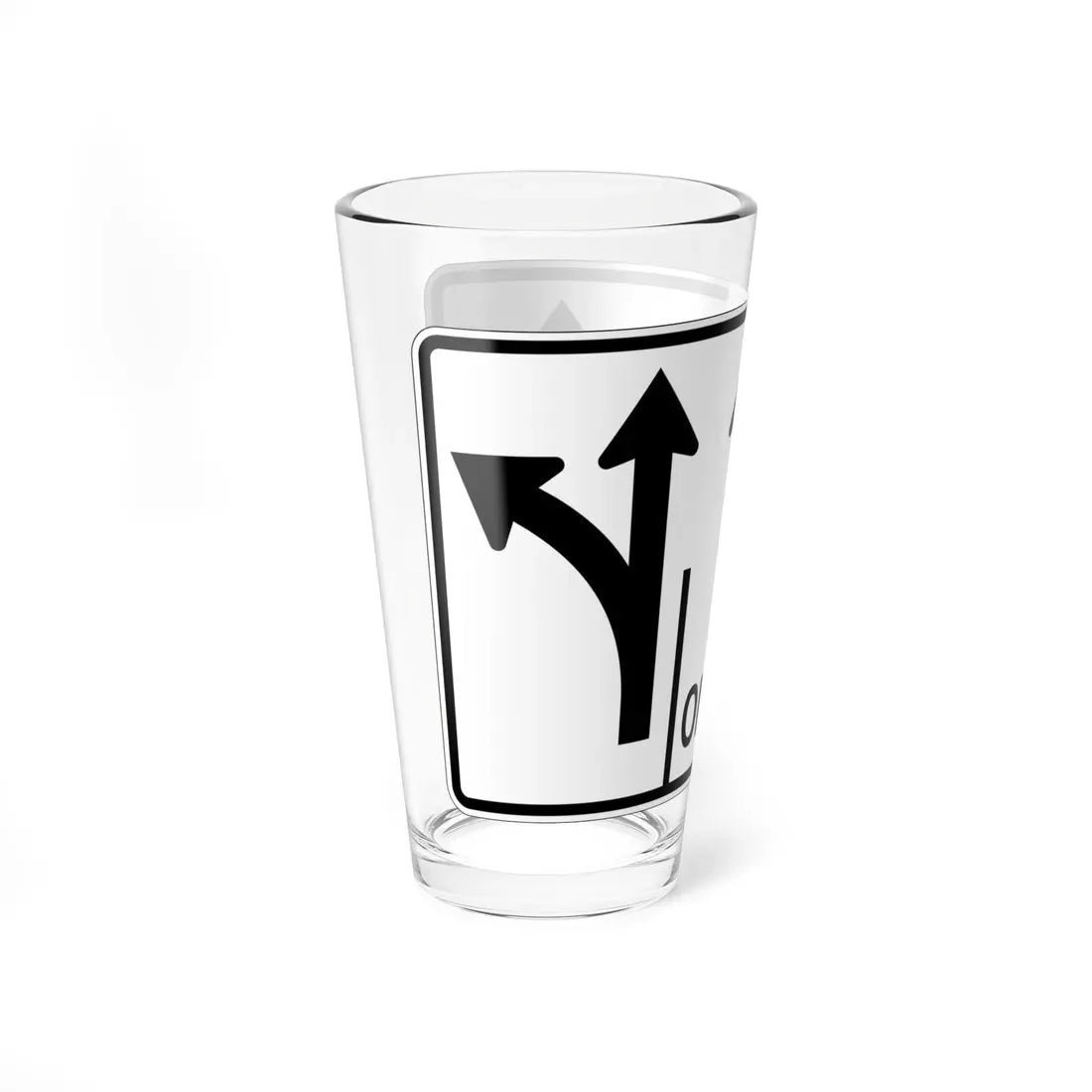 MUTCD-OH R3-H8caa (Ohio) (Road Sign) Pint Glass 16oz - Go Mug Yourself