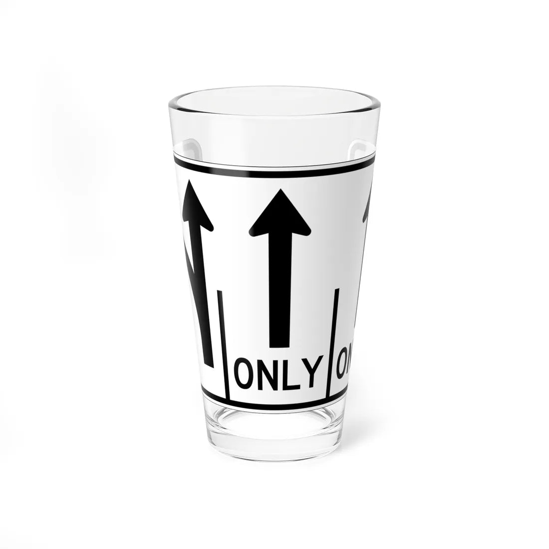 MUTCD-OH R3-H8caa (Ohio) (Road Sign) Pint Glss 16oz 16oz - Go Mug Yourself