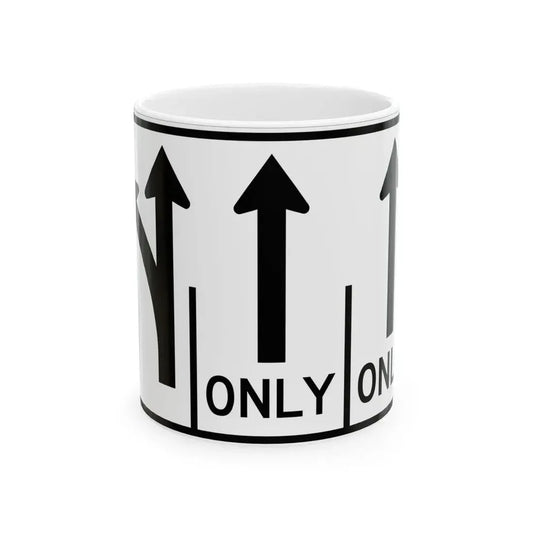 MUTCD-OH R3-H8caa (Ohio) (Road Sign) White Coffee Mug 11oz - Go Mug Yourself