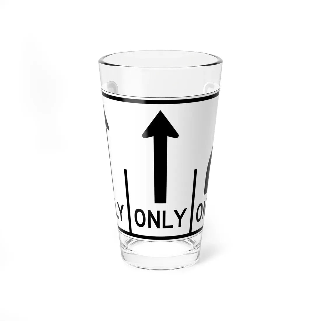 MUTCD-OH R3-H8cb (Ohio) (Road Sign) Pint Glass 16oz 16oz - Go Mug Yourself