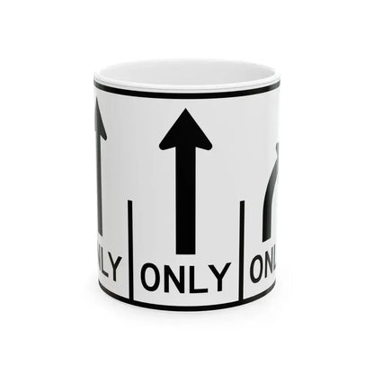 MUTCD-OH R3-H8cb (Ohio) (Road Sign) White Coffee Mug 11oz - Go Mug Yourself