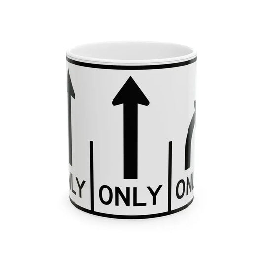 MUTCD-OH R3-H8cb (Ohio) (Road Sign) White Coffee Mug 11oz - Go Mug Yourself