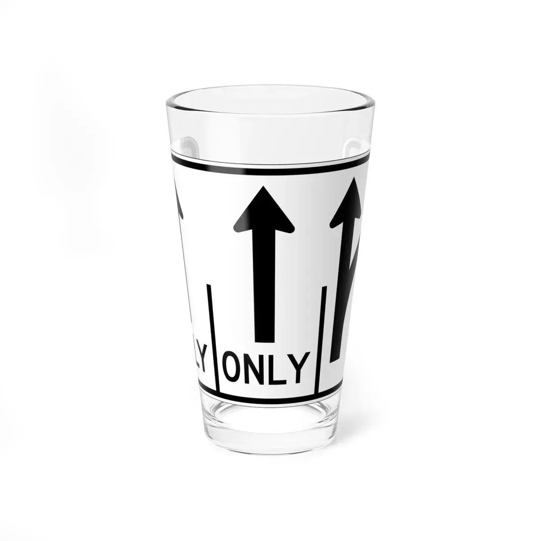 MUTCD-OH R3-H8cbb (Ohio) (Road Sign) Pint Glass 16oz 16oz - Go Mug Yourself