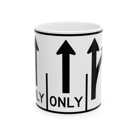 MUTCD-OH R3-H8cbb (Ohio) (Road Sign) White Coffee Mug 11oz - Go Mug Yourself