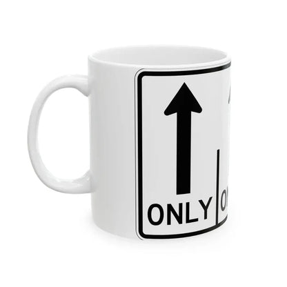 MUTCD-OH R3-H8cbb (Ohio) (Road Sign) White Coffee Mug - Go Mug Yourself
