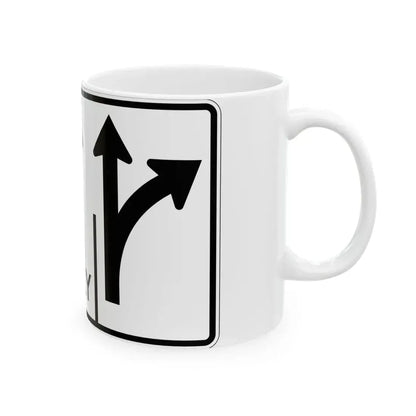 MUTCD-OH R3-H8cbb (Ohio) (Road Sign) White Coffee Mug - Go Mug Yourself