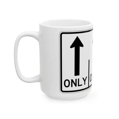 MUTCD-OH R3-H8cbb (Ohio) (Road Sign) White Coffee Mug - Go Mug Yourself