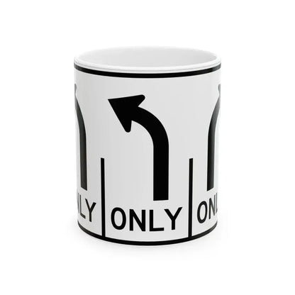 MUTCD-OH R3-H8cc (Ohio) (Road Sign) White Coffee Mug 11oz - Go Mug Yourself