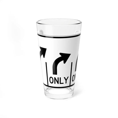 MUTCD-OH R3-H8ccc (Ohio) (Road Sign) Pint Glass 16oz 16oz - Go Mug Yourself