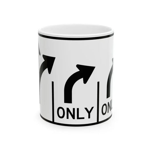 MUTCD-OH R3-H8ccc (Ohio) (Road Sign) White Coffee Mug 11oz - Go Mug Yourself