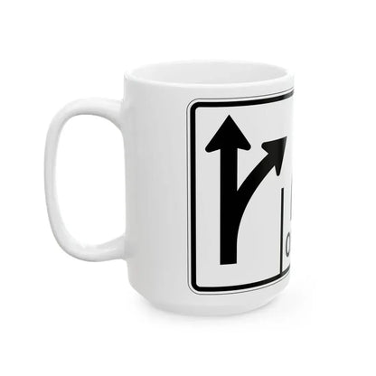 MUTCD-OH R3-H8ccc (Ohio) (Road Sign) White Coffee Mug - Go Mug Yourself