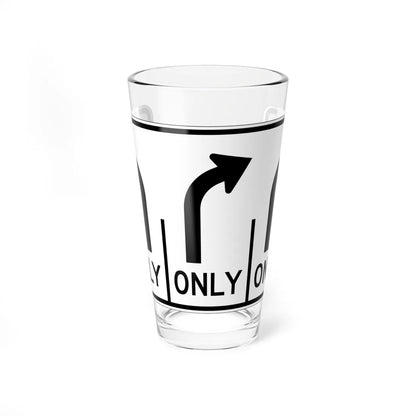 MUTCD-OH R3-H8cd (Ohio) (Road Sign) Pint Glass 16oz 16oz - Go Mug Yourself