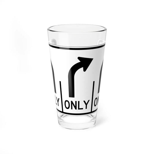 MUTCD-OH R3-H8cd (Ohio) (Road Sign) Pint Glass 16oz 16oz - Go Mug Yourself