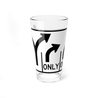 MUTCD-OH R3-H8cdd (Ohio) (Road Sign) Pint Glass 16oz 16oz - Go Mug Yourself
