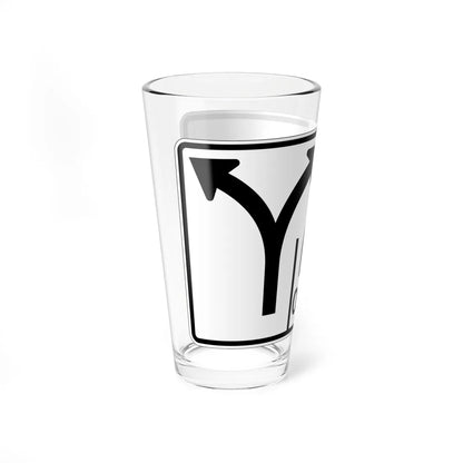 MUTCD-OH R3-H8cdd (Ohio) (Road Sign) Pint Glass 16oz - Go Mug Yourself