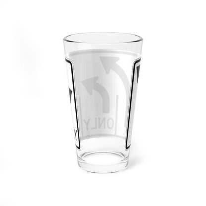 MUTCD-OH R3-H8cdd (Ohio) (Road Sign) Pint Glass 16oz - Go Mug Yourself