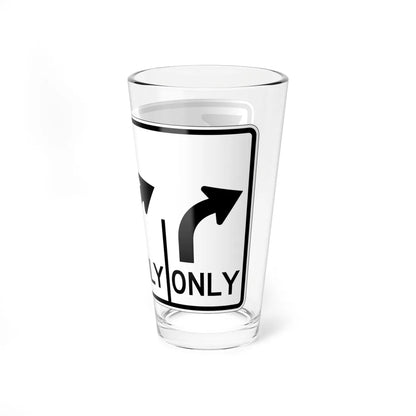 MUTCD-OH R3-H8cdd (Ohio) (Road Sign) Pint Glass 16oz - Go Mug Yourself