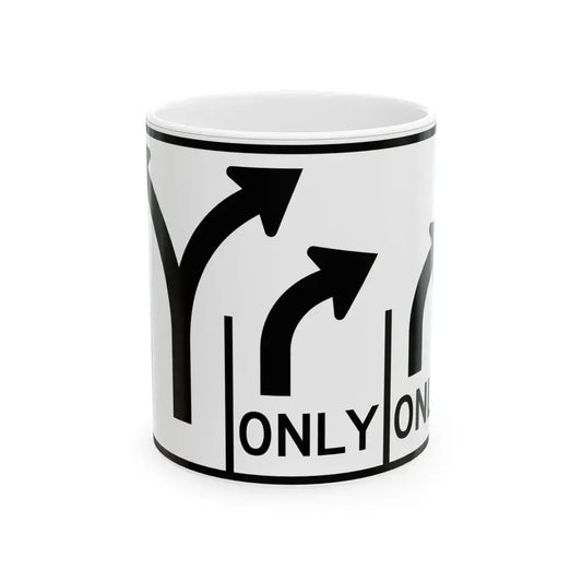 MUTCD-OH R3-H8cdd (Ohio) (Road Sign) White Coffee Mug 11oz - Go Mug Yourself
