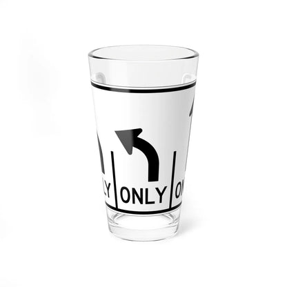 MUTCD-OH R3-H8ce (Ohio) (Road Sign) Pint Glass 16oz 16oz - Go Mug Yourself