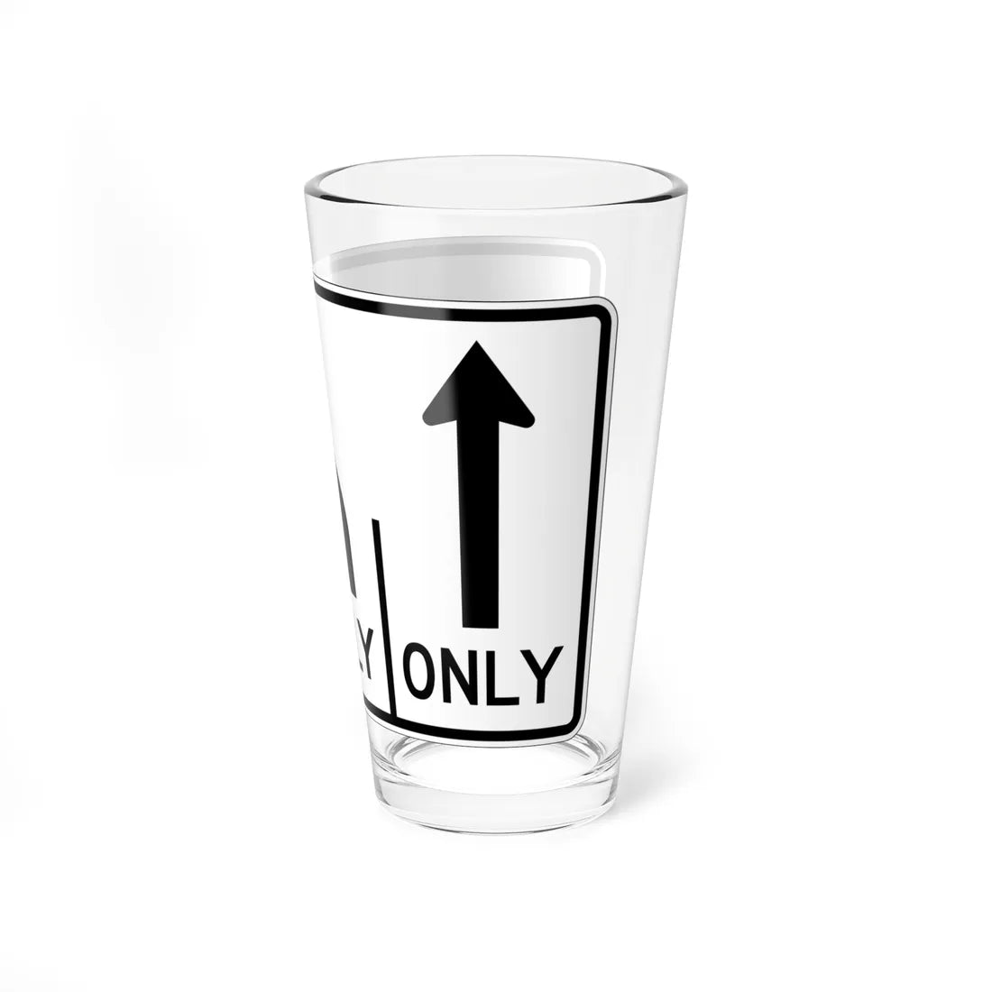 MUTCD-OH R3-H8ce (Ohio) (Road Sign) Pint Glass 16oz - Go Mug Yourself