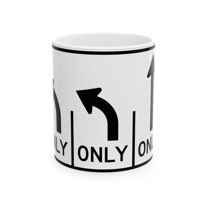 MUTCD-OH R3-H8ce (Ohio) (Road Sign) White Coffee Mug 11oz - Go Mug Yourself