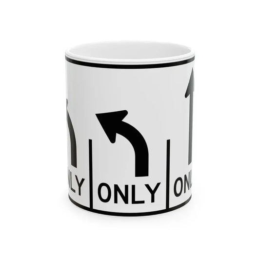 MUTCD-OH R3-H8ce (Ohio) (Road Sign) White Coffee Mug 11oz - Go Mug Yourself