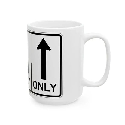 MUTCD-OH R3-H8ce (Ohio) (Road Sign) White Coffee Mug - Go Mug Yourself