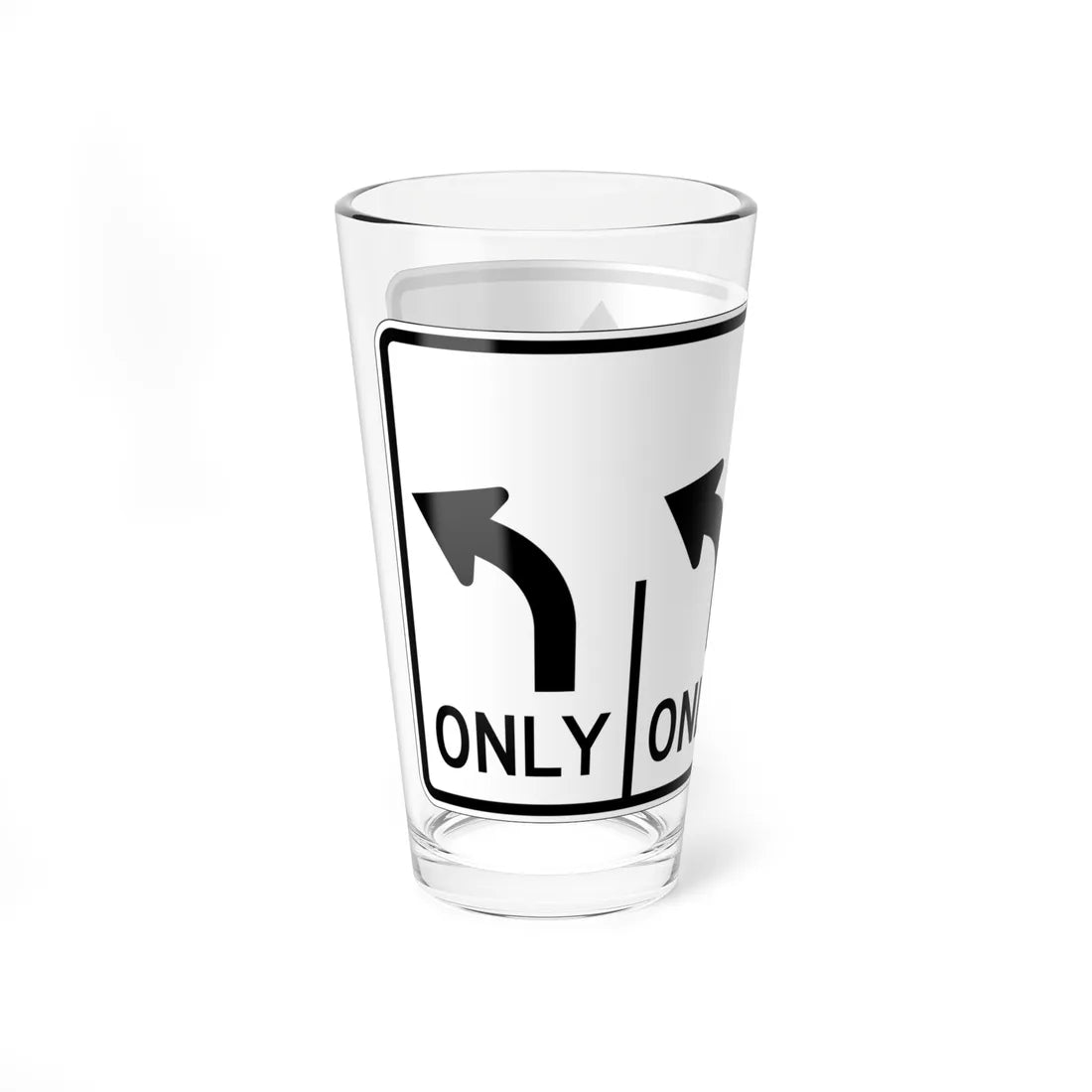 MUTCD-OH R3-H8cee (Ohio) (Road Sign) Pint Glass 16oz - Go Mug Yourself