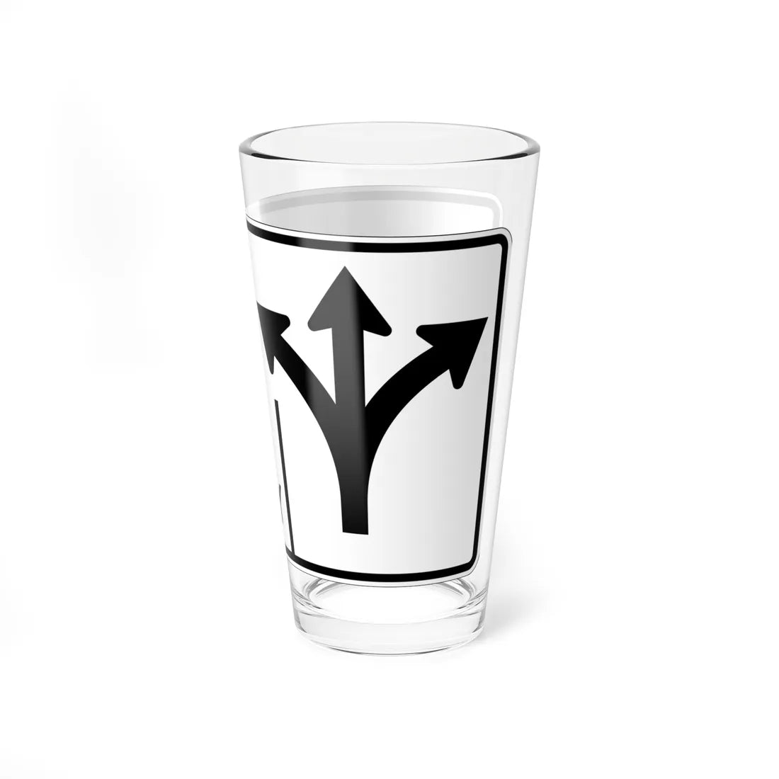 MUTCD-OH R3-H8cee (Ohio) (Road Sign) Pint Glass 16oz - Go Mug Yourself