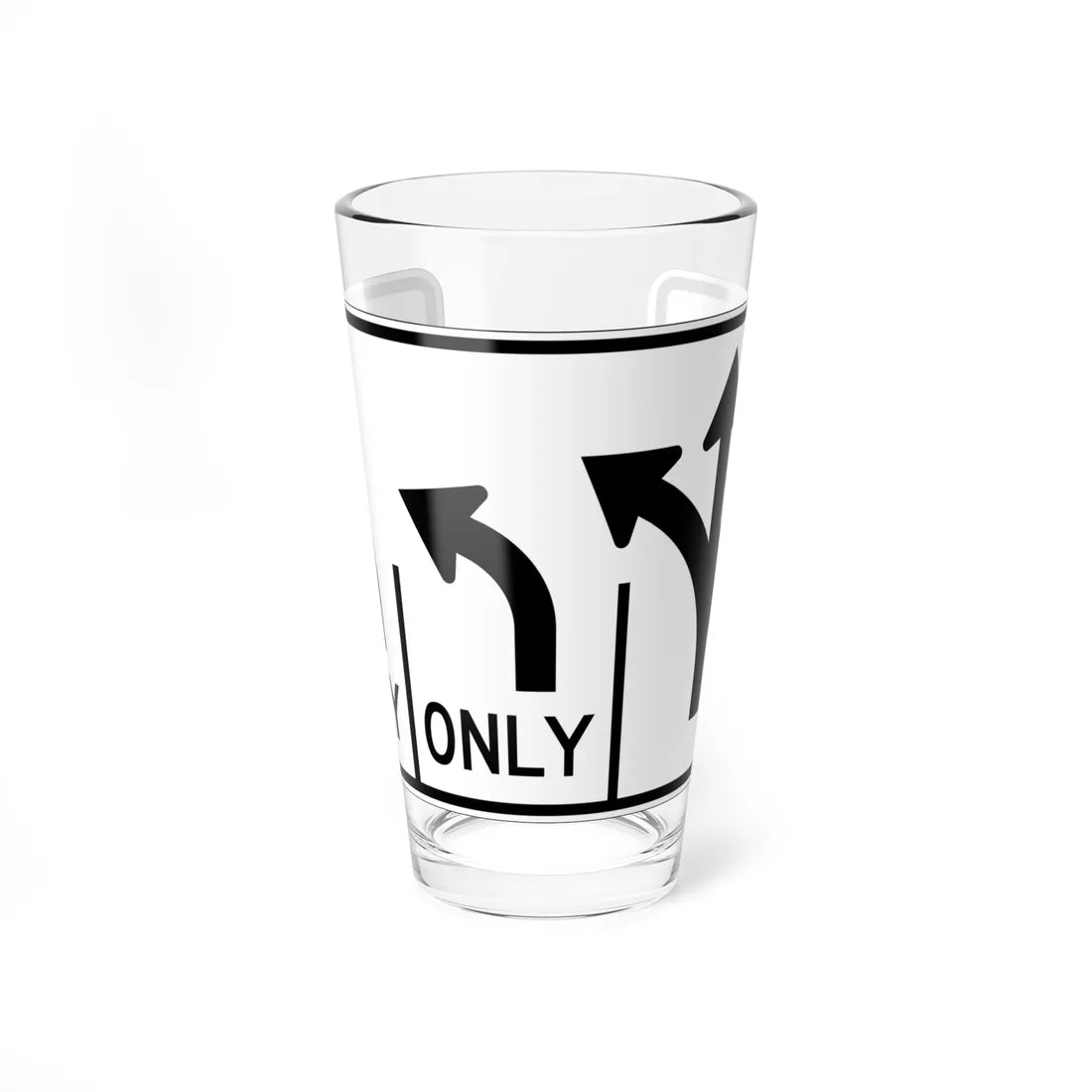 MUTCD-OH R3-H8cee (Ohio) (Road Sign) Pint Glass 16oz - Go Mug Yourself