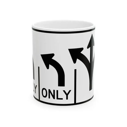 MUTCD-OH R3-H8cee (Ohio) (Road Sign) White Coffee Mug 11oz - Go Mug Yourself