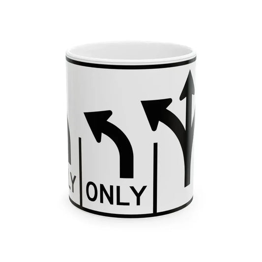 MUTCD-OH R3-H8cee (Ohio) (Road Sign) White Coffee Mug 11oz - Go Mug Yourself