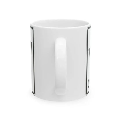 MUTCD-OH R3-H8cee (Ohio) (Road Sign) White Coffee Mug - Go Mug Yourself
