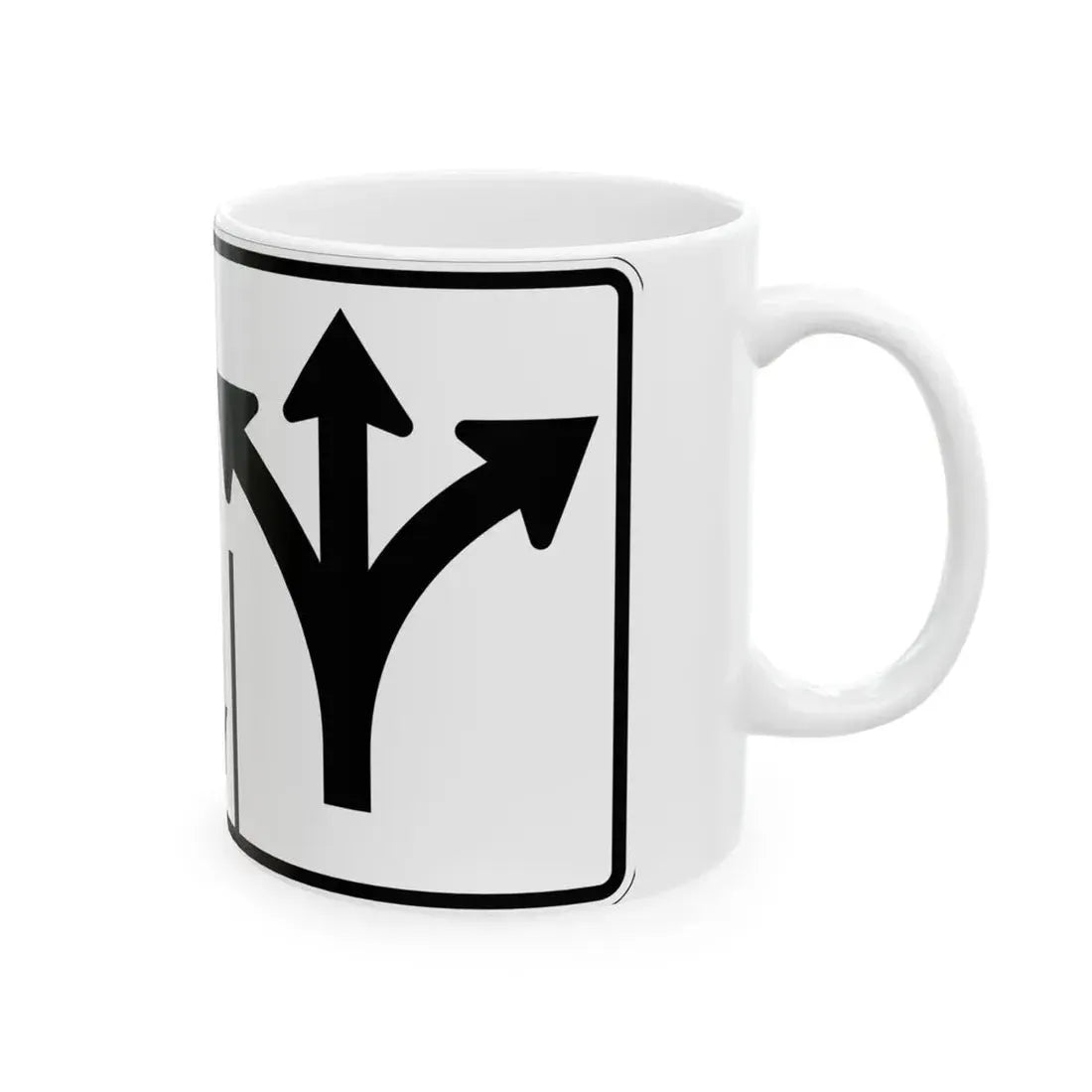 MUTCD-OH R3-H8cee (Ohio) (Road Sign) White Coffee Mug - Go Mug Yourself