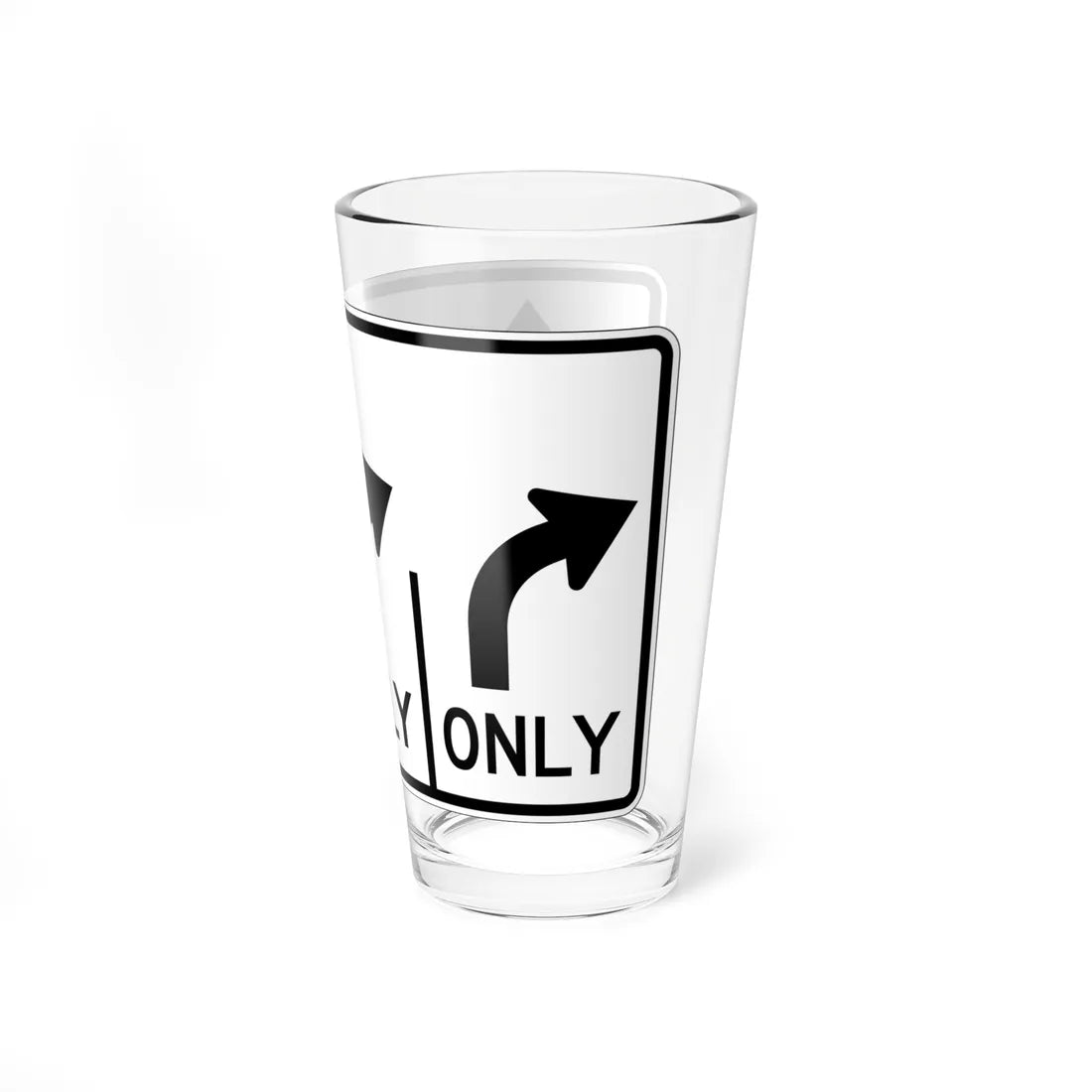 MUTCD-OH R3-H8cf (Ohio) (Road Sign) Pint Glass 16oz - Go Mug Yourself