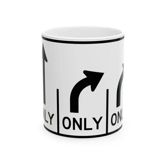 MUTCD-OH R3-H8cf (Ohio) (Road Sign) White Coffee Mug 11oz - Go Mug Yourself
