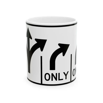 MUTCD-OH R3-H8cff (Ohio) (Road Sign) White Coffee Mug 11oz - Go Mug Yourself