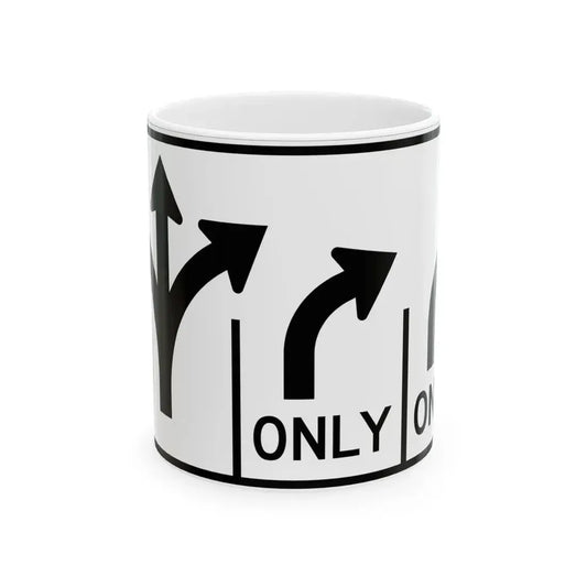 MUTCD-OH R3-H8cff (Ohio) (Road Sign) White Coffee Mug 11oz - Go Mug Yourself
