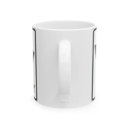 MUTCD-OH R3-H8cff (Ohio) (Road Sign) White Coffee Mug - Go Mug Yourself