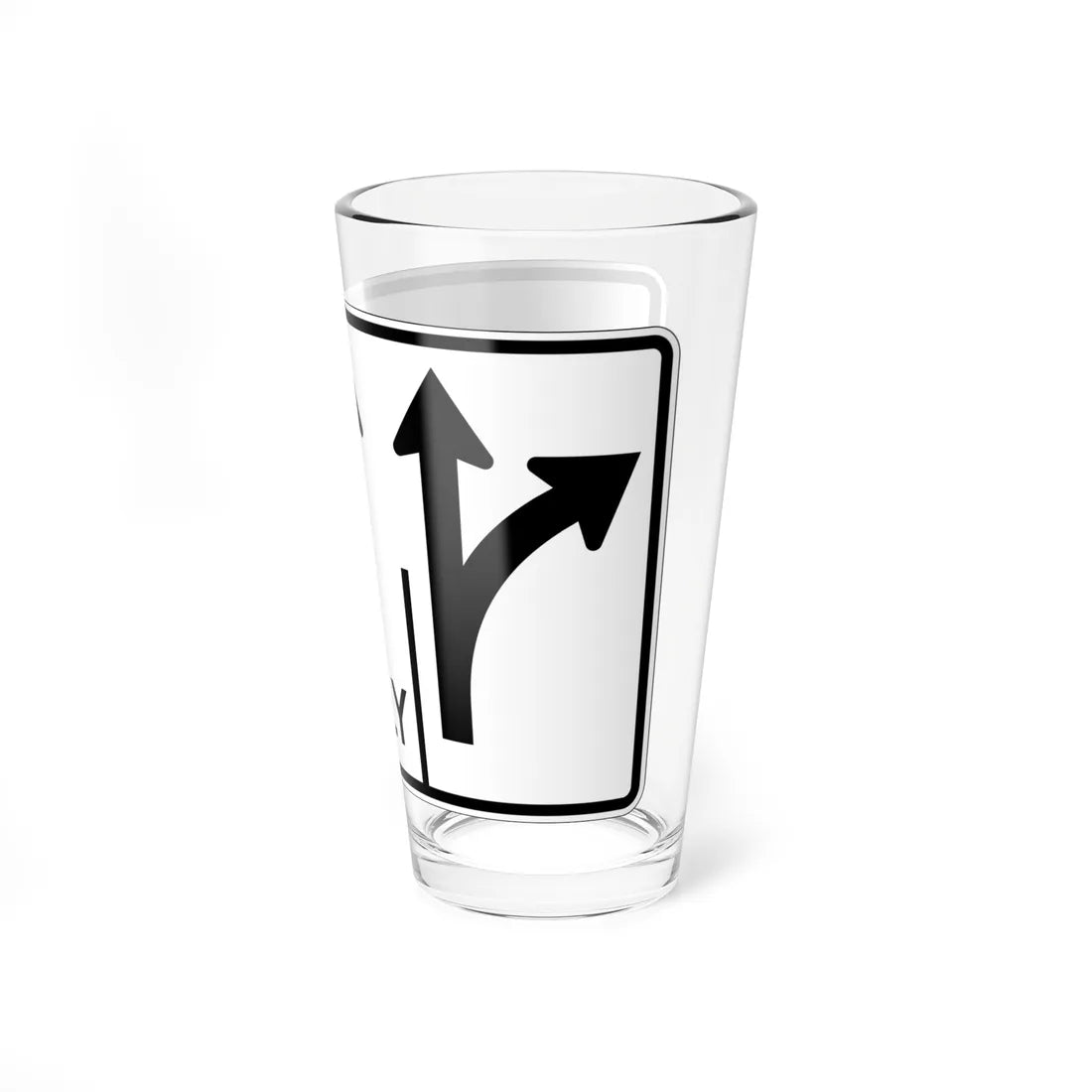 MUTCD-OH R3-H8cg (Ohio) (Road Sign) Pint Glass 16oz - Go Mug Yourself
