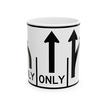MUTCD-OH R3-H8cg (Ohio) (Road Sign) White Coffee Mug 11oz - Go Mug Yourself