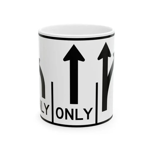 MUTCD-OH R3-H8cg (Ohio) (Road Sign) White Coffee Mug 11oz - Go Mug Yourself