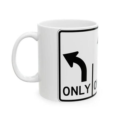 MUTCD-OH R3-H8cg (Ohio) (Road Sign) White Coffee Mug - Go Mug Yourself