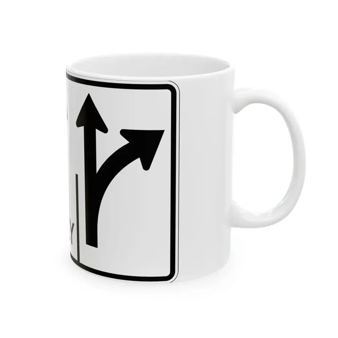 MUTCD-OH R3-H8cg (Ohio) (Road Sign) White Coffee Mug - Go Mug Yourself