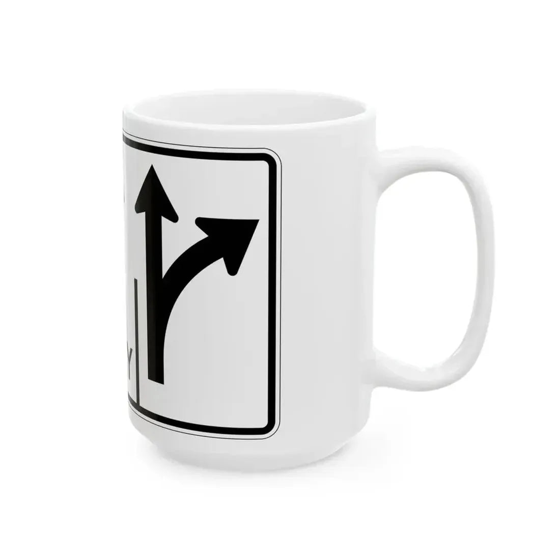 MUTCD-OH R3-H8cg (Ohio) (Road Sign) White Coffee Mug - Go Mug Yourself