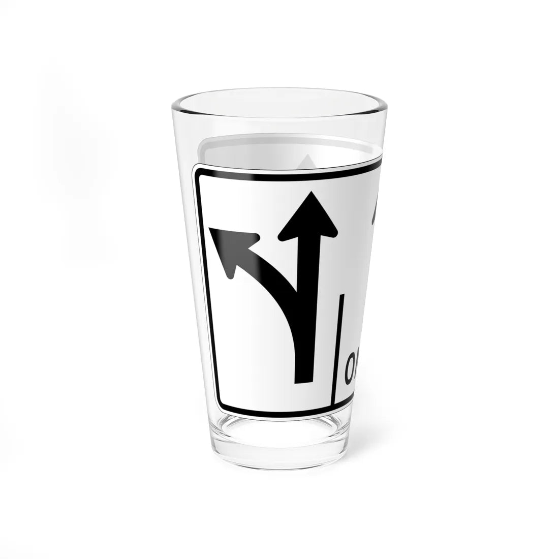 MUTCD-OH R3-H8cgg (Ohio) (Road Sign) Pint Glass 16oz - Go Mug Yourself