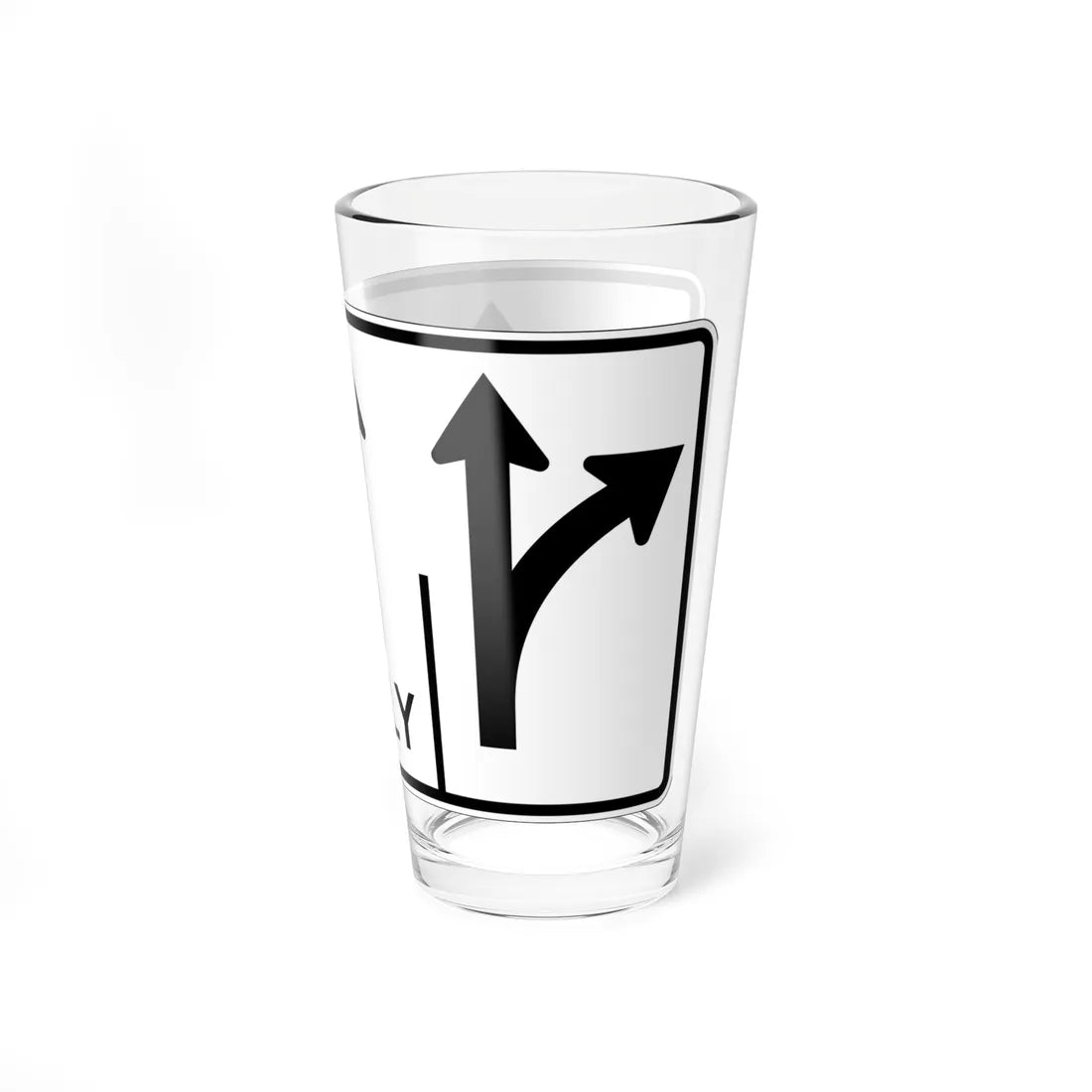 MUTCD-OH R3-H8cgg (Ohio) (Road Sign) Pint Glass 16oz - Go Mug Yourself