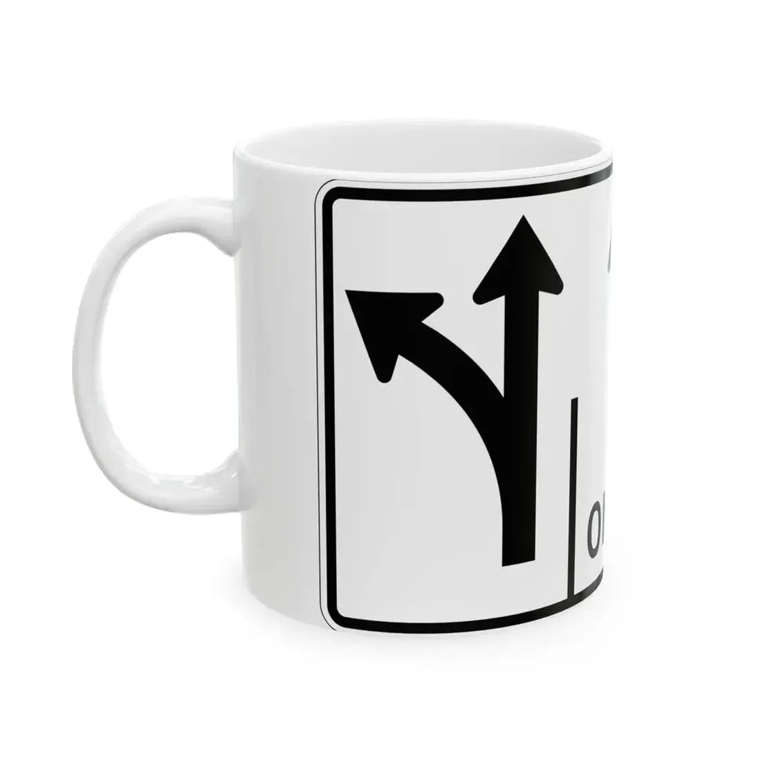 MUTCD-OH R3-H8cgg (Ohio) (Road Sign) White Coffee Mug - Go Mug Yourself